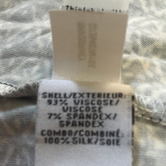 Diane con Furstenberg blue/white wrap dress sheer sleeves size 10 - Picture 4 of 5